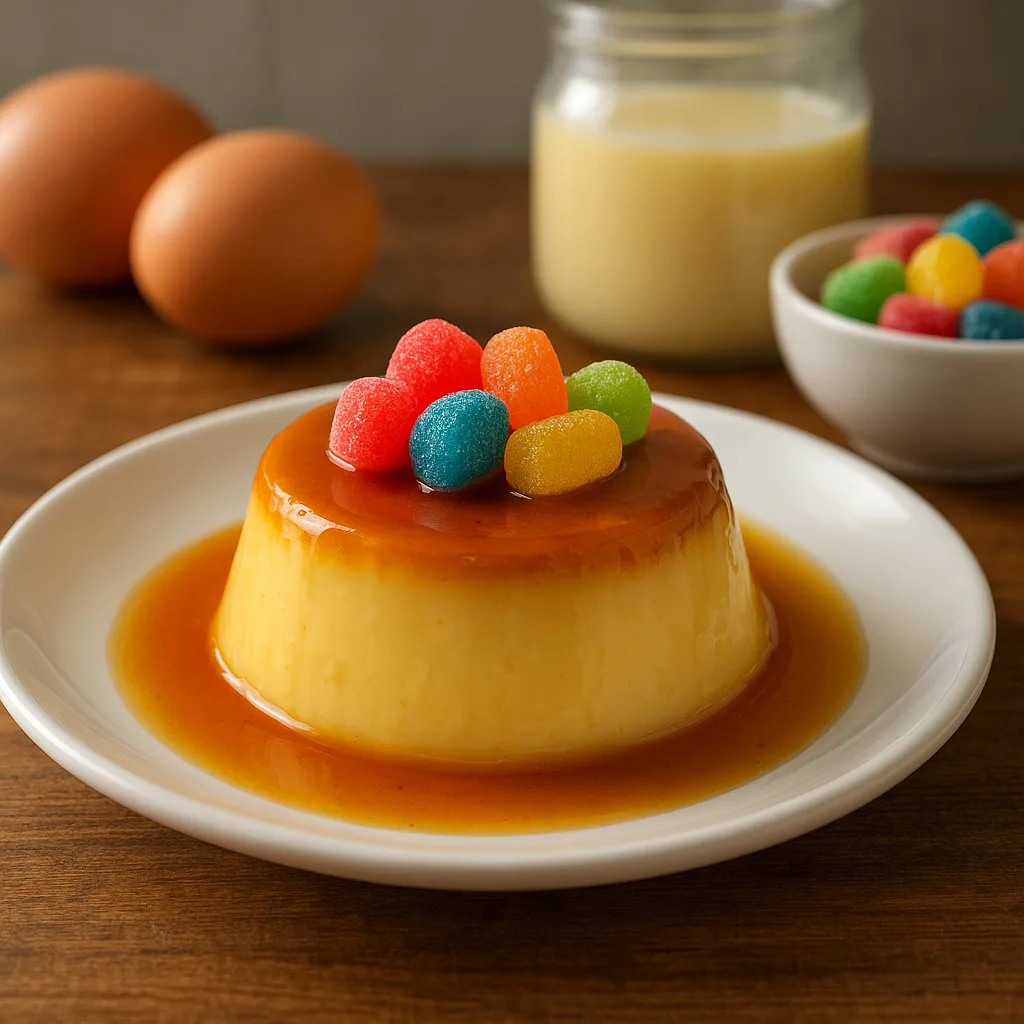 Pudim de Ovos com Bala Fini